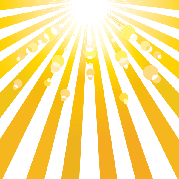 Красивое солнце