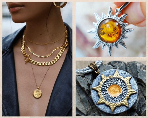 Кулон солнце фирма