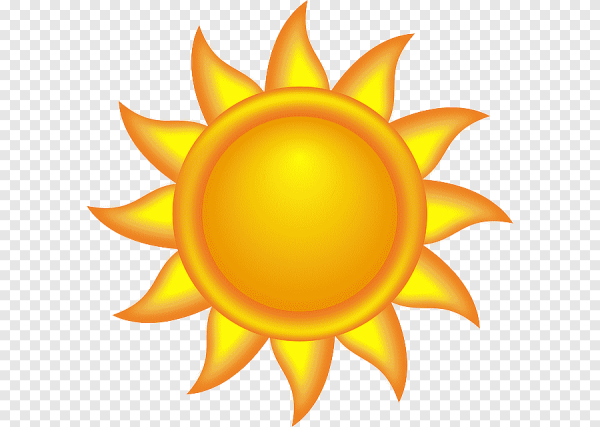 Солнце картинка для детей на прозрачном фоне