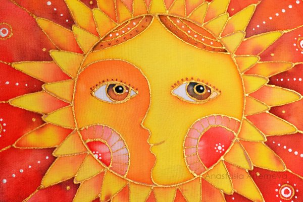 Батик солнышко