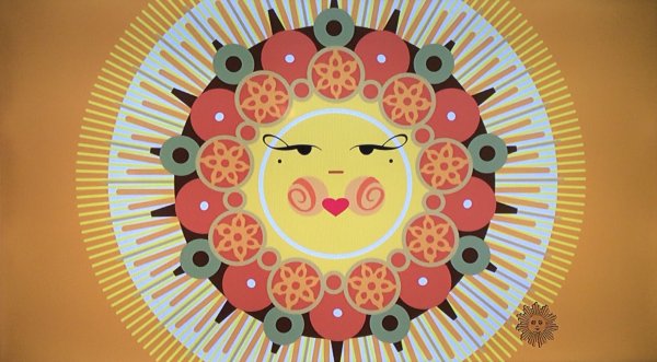 Солнце в народном стиле