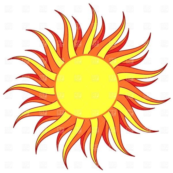 Графическое солнце