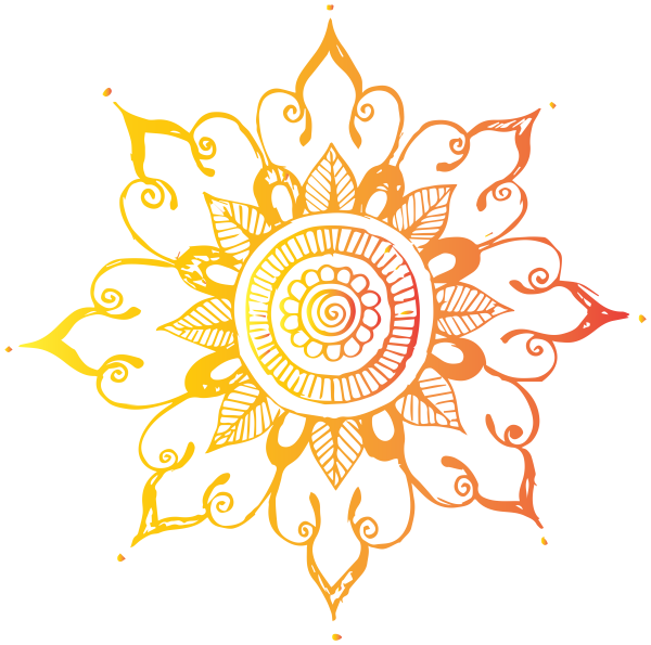 Восточный орнамент на белом фоне