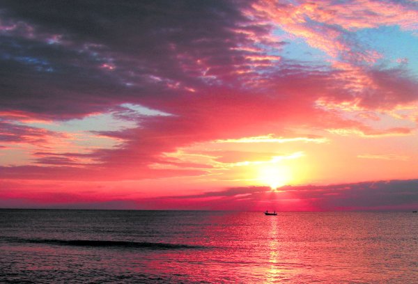 Красный закат