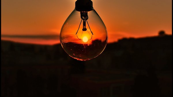 Лампа закат рассвет