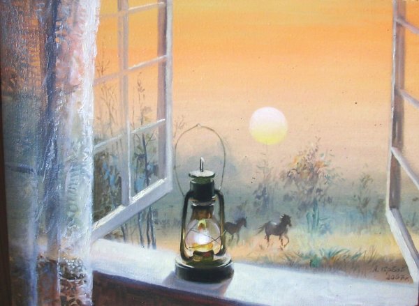 Лампочка закат