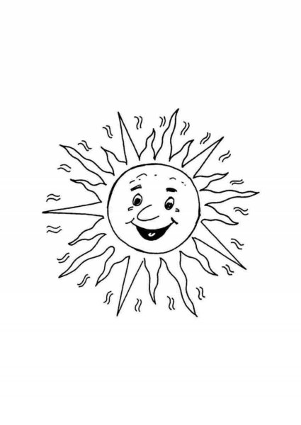 Солнце трафарет
