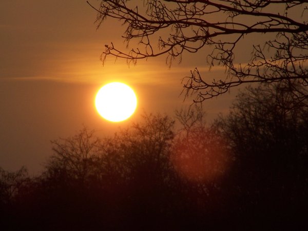 Солнце на ночном небе