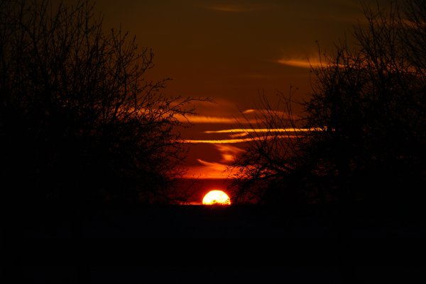 Свет от солнца вечер