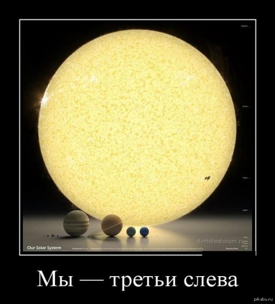 Солнце и земля сравнение размеров