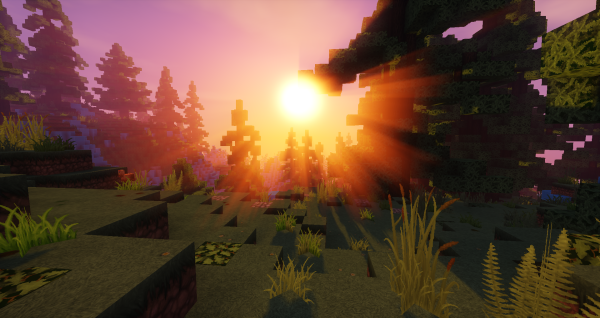 Рассвет в МАЙНКРАФТЕ