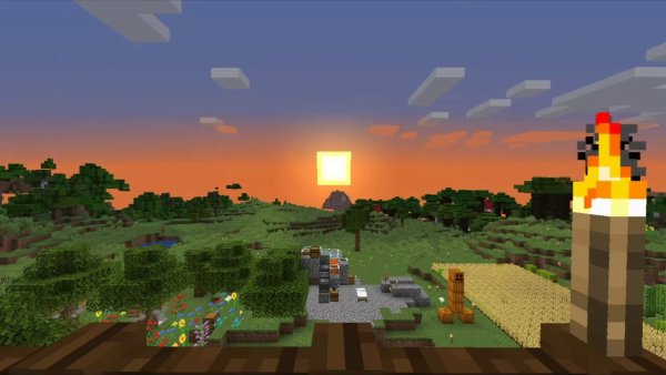 Солнце из МАЙНКРАФТА
