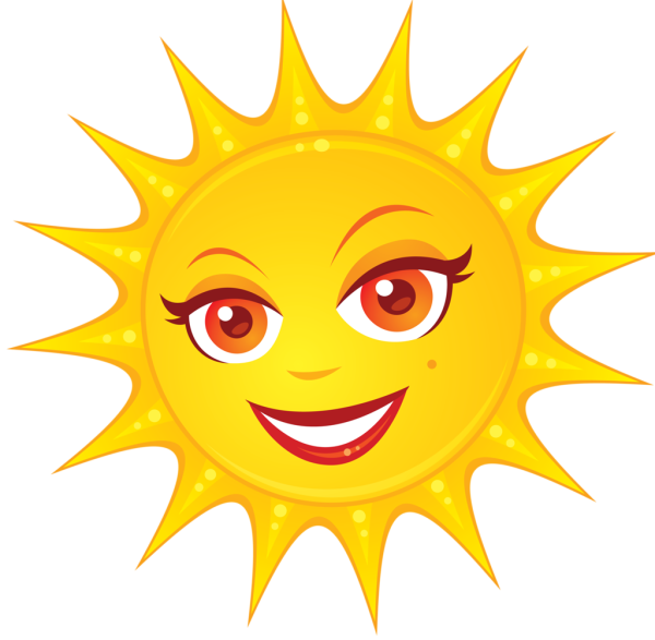 Солнышко на голубом фоне