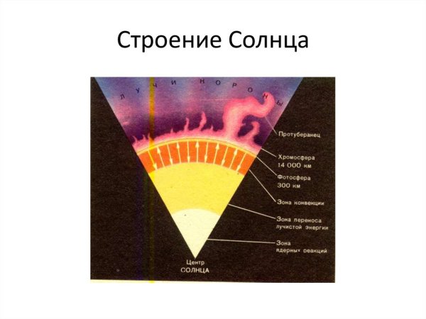 Строение солнца