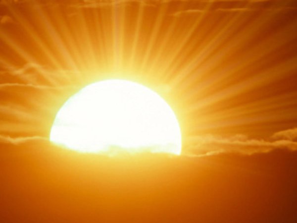 Над головой яркое солнце