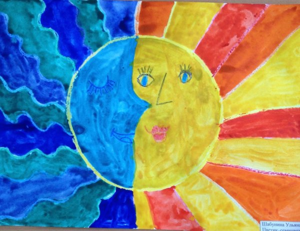 Рисование день и ночь