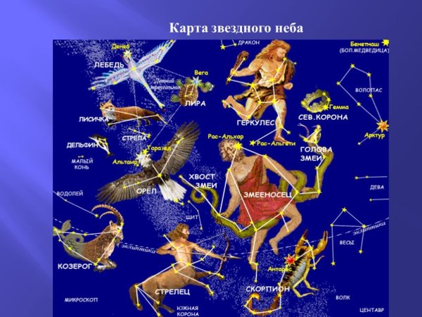 Созвездия и их расположение