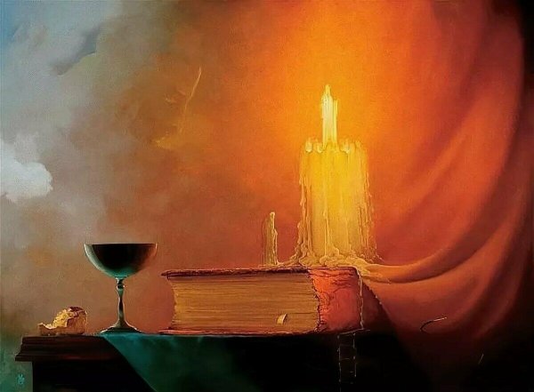 Виктор Брегеда художник картина свеча