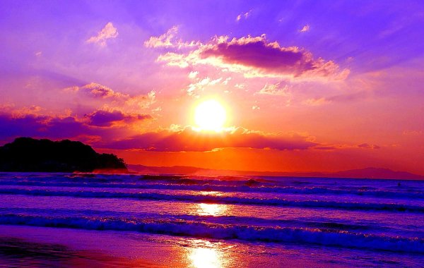 Фиолетовый закат