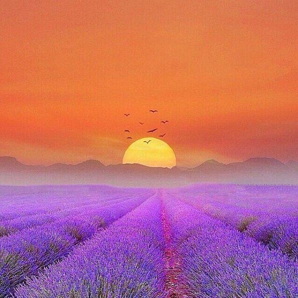 Закат в горах