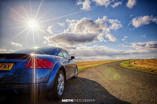 Дорога солнце машина