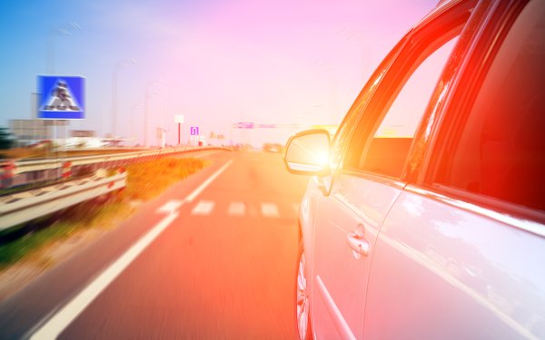 Жара машина дорога