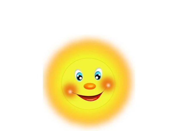 Солнышко без лучиков для детей