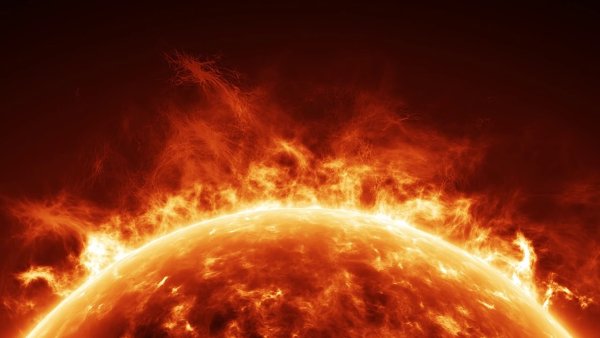 Протуберанцы на солнце