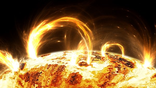 Вспышки на солнце