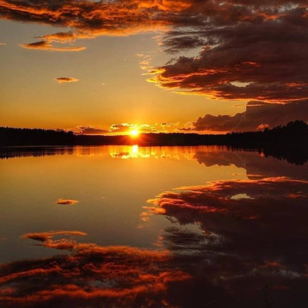 Закат настоящий