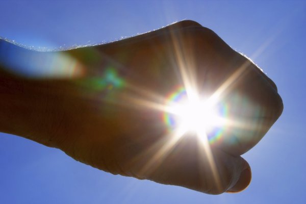 Отраженный в лучах солнца