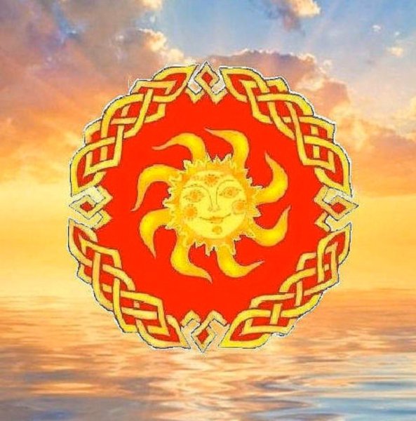 Солнце декоративное изображение