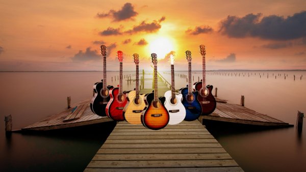 Гитарист на рассвете