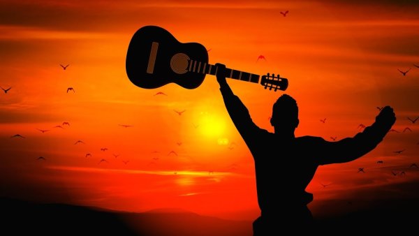 Электрогитара солнце