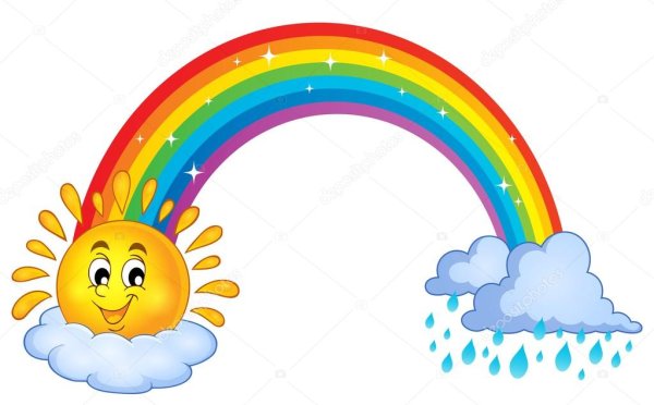 Детское солнышко и небо