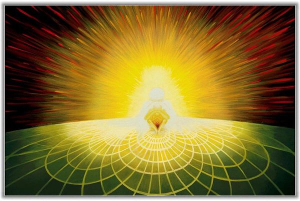 Ангел в небесном свете