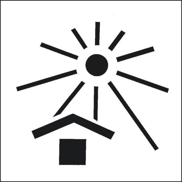 Манипуляционные знаки беречь от солнечных лучей