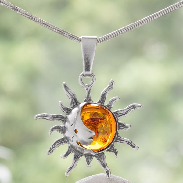 Кулон янтарь Sun