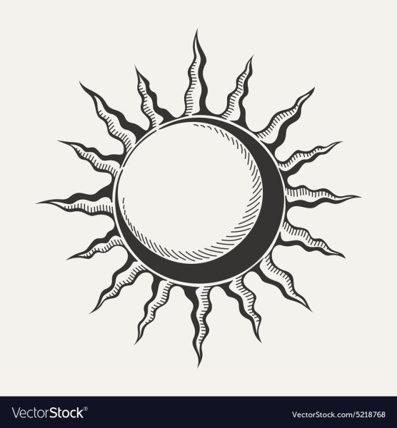 Знак солнца на белом фоне