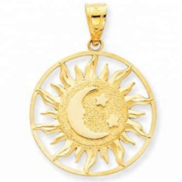 Подвеска солнце серебро