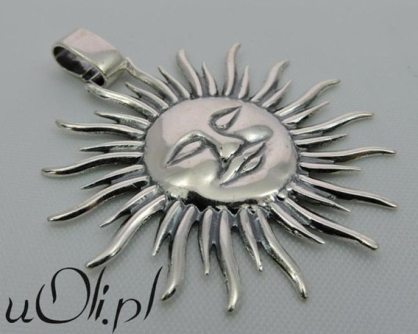 Подвеска солнце серебро