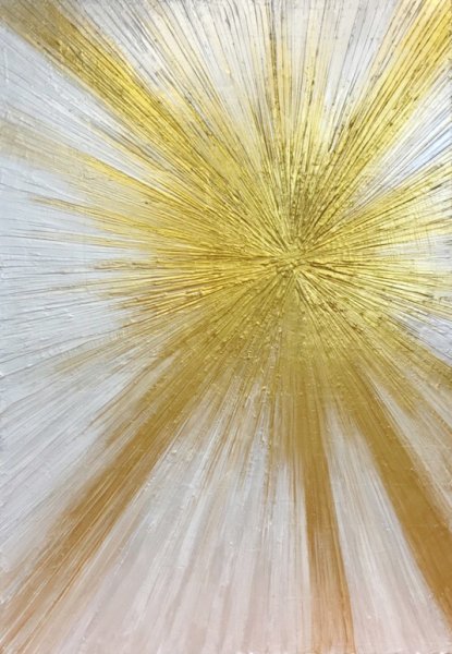 Зеркало в раме «золотые лучи», 50 см