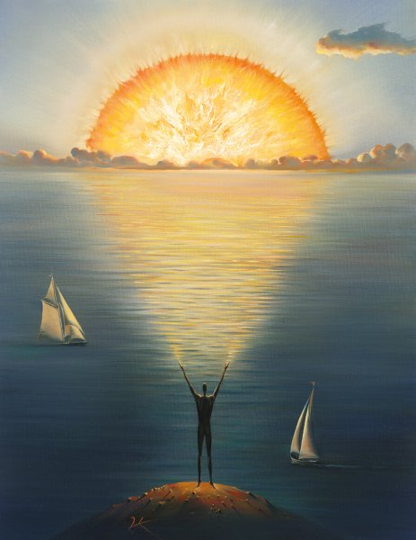 Солнце картина Владимир куш