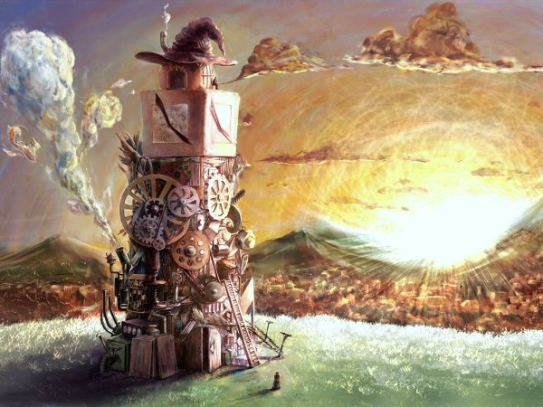 Steampunk башня Art