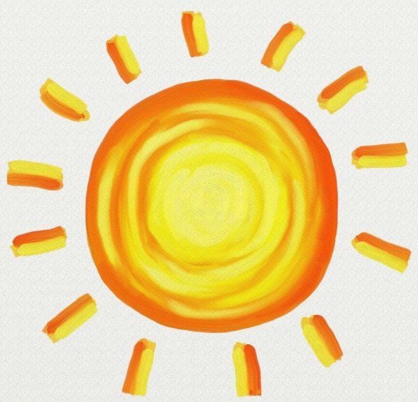 Солнце мультяшное