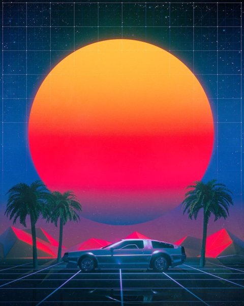 Рубиновый закат горы