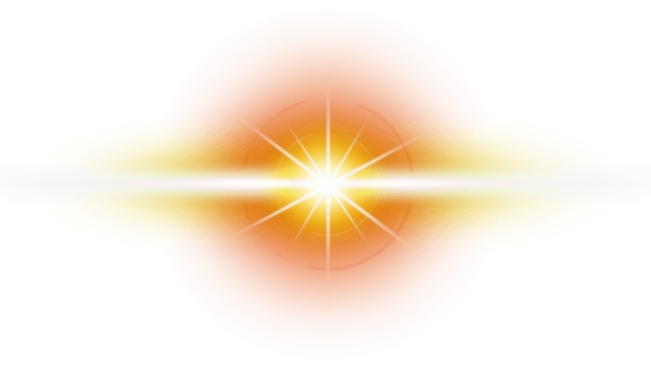 Световые лучи на прозрачном фоне