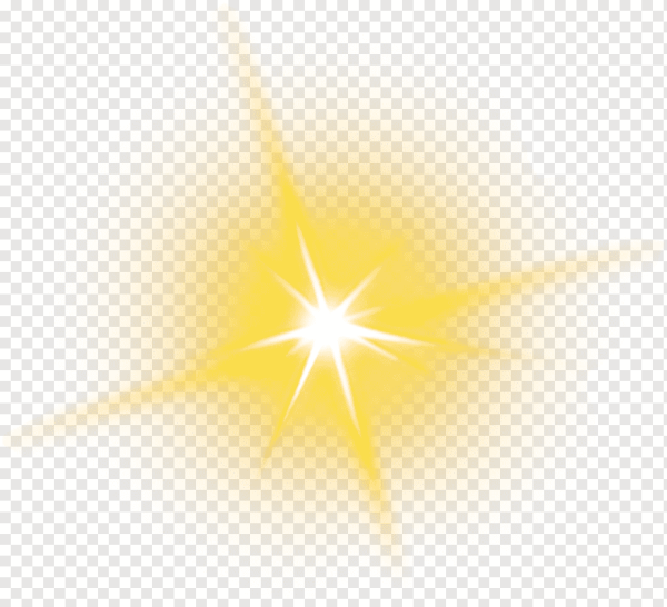 Сияющая звезда на прозрачном фоне