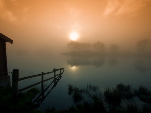 Солнце в тумане