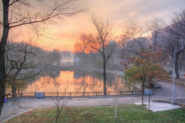 Поздняя осень в городе